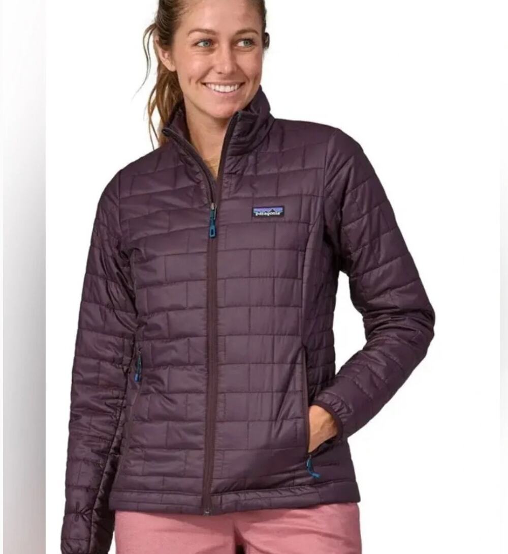 Patagonia Nano Puff Jacket Womens XXL Purple Primaloft Quilted Full Zip
